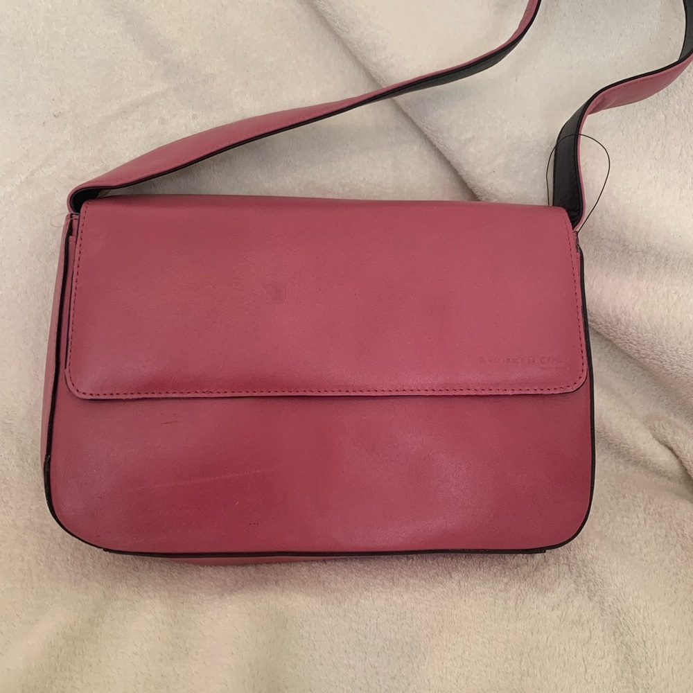 Kenneth Cole pink leather handbag